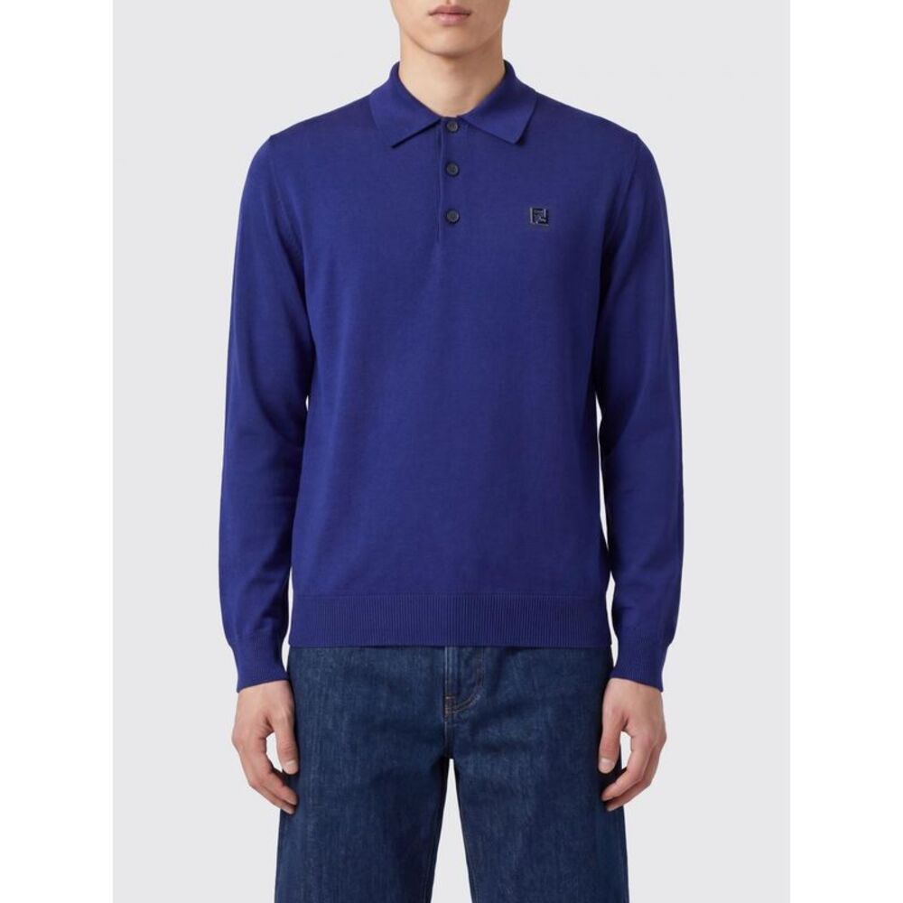 Fendi Polo Shirt Men Blue